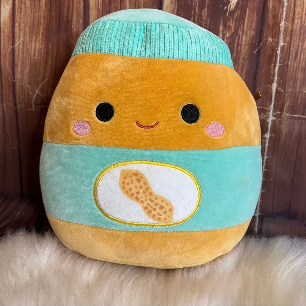 Squishmallow Antoine the Peanut Butter Blush Cheeks KellyToy Plush 8 in